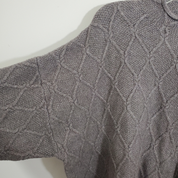 Old Navy Mock Neck Diamond Stitch Cable Knit Pullover Sweater Taupe NWT Size 3X - Picture 4 of 10